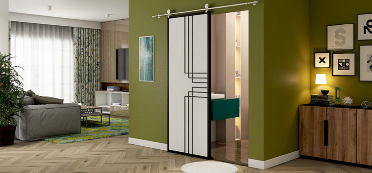 sliding bathroom door installation in Valinda